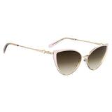 MOSCHINO LOVE Womens Brown Lens Gold Cat Eye Sunglasses with 100% UV Protection-205908S4556HA