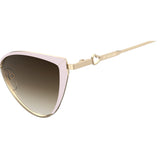 MOSCHINO LOVE Womens Brown Lens Gold Cat Eye Sunglasses with 100% UV Protection-205908S4556HA