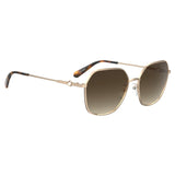 MOSCHINO LOVE Womens Brown Lens Gold Square Sunglasses with 100% UV Protection-20590900055HA