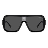 Carrera Unisex Grey Antireflex Lens Dark Grey Black Square Sunglasses with 100% UV Protection