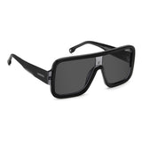 Carrera Unisex Grey Antireflex Lens Dark Grey Black Square Sunglasses with 100% UV Protection
