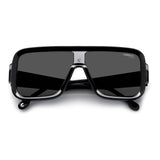 Carrera Unisex Grey Antireflex Lens Dark Grey Black Square Sunglasses with 100% UV Protection