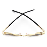 Dsquared2 Mens Grey Shaded Gold Mirror Lens Gold Black Square Sunglasses with 100% UV Protection.