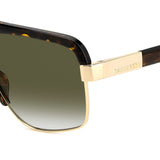 Dsquared2 Mens Green Shaded Lens Havana Gold Navigator Sunglasses with 100% UV Protection.