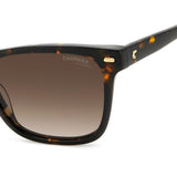 Carrera Womens Brown Lens Havana Rectangular Sunglasses with 100% UV Protection -20615208654HA