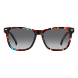 Carrera Women Dark Grey Shaded Lens Blue Havana Rectangular Sunglasses with 100% UV Protection