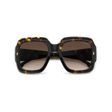 Carrera Womens Brown Shaded Lens Havana Square Sunglasses with 100% UV Protection -20615408654HA