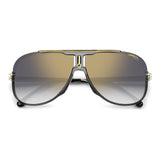 Carrera Mens Grey Gold Lens Grey Square Sunglasses with 100% UV Protection -206297KB764FQ