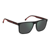 Carrera Mens Green greyLens Black Red Rectangular Sunglasses with 100% UV Protection -206300OIT57Q3