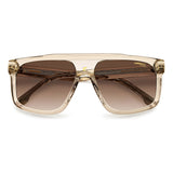 Carrera Unisex Brown Lens Beige Rectangular Sunglasses with 100% UV Protection -20630110A59HA