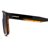 Carrera Unisex Brown Blue Lens Black Rectangular Sunglasses with 100% UV Protection -20630137N59A8