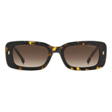 Carrera Womens Brown Lens Havana Rectangular Sunglasses with 100% UV Protection -20632408653HA