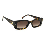 Carrera Womens Brown Lens Havana Rectangular Sunglasses with 100% UV Protection -20632408653HA