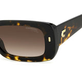 Carrera Womens Brown Lens Havana Rectangular Sunglasses with 100% UV Protection -20632408653HA