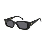 Carrera Womens Solid  Grey Lens Black Rectangular Sunglasses with 100% UV Protection -20632480753IR