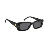 Carrera Womens Solid  Grey Lens Black Rectangular Sunglasses with 100% UV Protection -20632480753IR