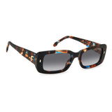 Carrera Womens  Grey Lens Blue Havana Rectangular Sunglasses with 100% UV Protection -206324JBW539O
