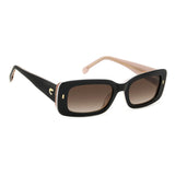 Carrera Womens Brown Lens Black Nude Rectangular Sunglasses with 100% UV Protection -206324KDX53HA