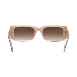 Carrera Womens Brown Lens Black Nude Rectangular Sunglasses with 100% UV Protection -206324KDX53HA