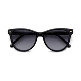 Carrera Women Dark Grey Shaded Lens Black Rectangular Sunglasses with 100% UV Protection