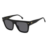 Carrera Women Grey Lens Black Square Sunglasses with 100% UV Protection