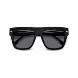 Carrera Women Grey Lens Black Square Sunglasses with 100% UV Protection