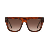 Carrera Women Brown Shaded Lens Brown Horn Square Sunglasses with 100% UV Protection