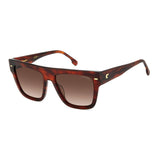 Carrera Women Brown Shaded Lens Brown Horn Square Sunglasses with 100% UV Protection