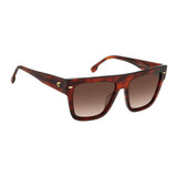 Carrera Women Brown Shaded Lens Brown Horn Square Sunglasses with 100% UV Protection