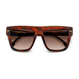 Carrera Women Brown Shaded Lens Brown Horn Square Sunglasses with 100% UV Protection