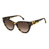 Carrera Womens Brown Shaded Lens Havana Cat Eye Sunglasses with 100% UV Protection -20632708655HA