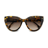 Carrera Womens Brown Shaded Lens Havana Cat Eye Sunglasses with 100% UV Protection -20632708655HA