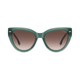 Carrera Womens Brown Shaded Lens Green Cat Eye Sunglasses with 100% UV Protection -2063271ED55HA