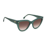 Carrera Womens Brown Shaded Lens Green Cat Eye Sunglasses with 100% UV Protection -2063271ED55HA