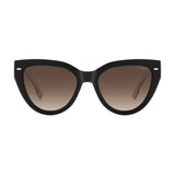 Carrera Womens Brown Lens Black White Cat Eye Sunglasses with 100% UV Protection -20632780S55HA