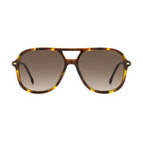 Carrera Womens Brown Shaded Lens Havana 2 Square Sunglasses with 100% UV Protection -20632805L58HA
