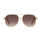 Carrera Womens Brown Shaded Lens Nude Square Sunglasses with 100% UV Protection -206328FWM58HA