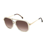 Carrera Womens Brown Shaded Lens Nude Square Sunglasses with 100% UV Protection -206328FWM58HA