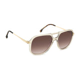 Carrera Womens Brown Shaded Lens Nude Square Sunglasses with 100% UV Protection -206328FWM58HA