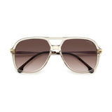 Carrera Womens Brown Shaded Lens Nude Square Sunglasses with 100% UV Protection -206328FWM58HA
