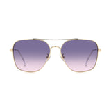 Carrera Womens Plum Lens Gold Crystal Square Sunglasses with 100% UV Protection -206329LOJ60O9