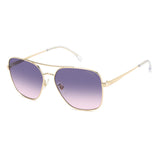 Carrera Womens Plum Lens Gold Crystal Square Sunglasses with 100% UV Protection -206329LOJ60O9
