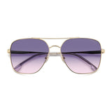 Carrera Womens Plum Lens Gold Crystal Square Sunglasses with 100% UV Protection -206329LOJ60O9