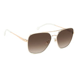 Carrera Womens Brown Lens White Copper Gold Square Sunglasses with 100% UV Protection -206329R1A60HA