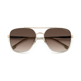 Carrera Womens Brown Lens White Copper Gold Square Sunglasses with 100% UV Protection -206329R1A60HA