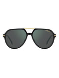 Carrera Mens Green Lens Black Aviator Sunglasses with 100% UV Protection-20636980758Q3
