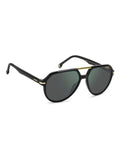 Carrera Mens Green Lens Black Aviator Sunglasses with 100% UV Protection-20636980758Q3