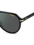 Carrera Mens Green Lens Black Aviator Sunglasses with 100% UV Protection-20636980758Q3