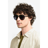 Carrera Mens  Grey Lens Black Burgundy Aviator Sunglasses with 100% UV Protection -206369GUU589O