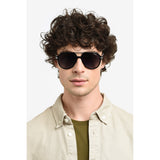 Carrera Mens  Grey Lens Black Burgundy Aviator Sunglasses with 100% UV Protection -206369GUU589O